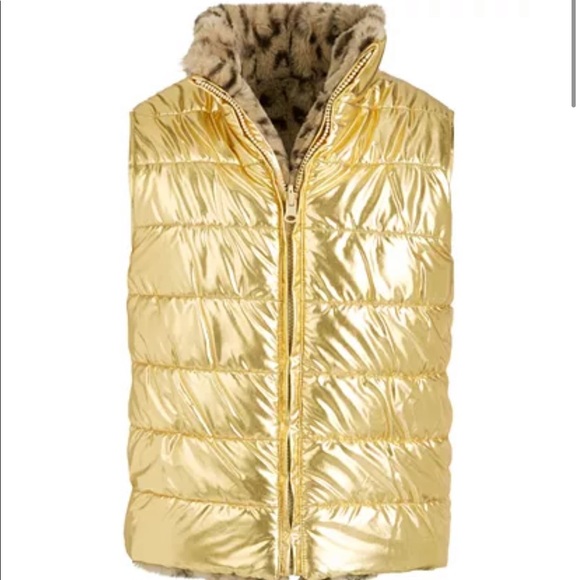 Epic threads faux fur reversible puffer down vest - Picture 4 of 10